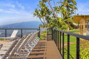 Terrace/patio - Puamana 105-1:  The perfect home base for your family Maui vacation. (Lahaina)