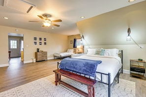 House (2 Bedrooms) | Interior - Cozy A-frame Cabin: Steps to Lake Camelot Beach! (Nekoosa)