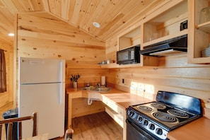 Interior - Lakefront Cabin Living w/ Dock Access on Sodus Bay (North Rose)