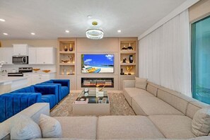 Villa, Multiple Bedrooms | Living area - Sunset On The Hill Huge 10 Bedroom Private Pool! 10 Villa (Davenport)