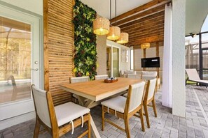 Villa, meerdere slaapkamers | Buiten dineren