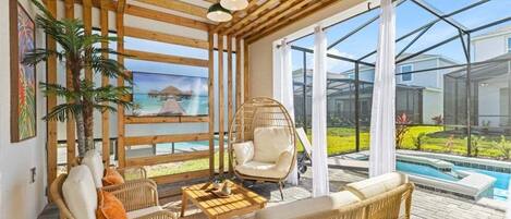 Villa, plusieurs chambres | Coin séjour