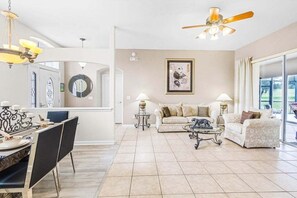 Villa, 4 Bedrooms | Living area - 4 Bed Pool Home, Pool Table & More 4 Bedroom Villa (Davenport)