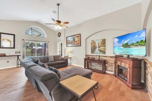 Villa, 4 Bedrooms | Living area - Large 4 bedroom Pool Home With Relaxing Vibes 4 Villa (Davenport)