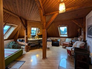 Fernseher, Kamin