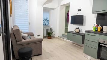 Apartment, 2 Bedrooms, Balcony | Living room | Books