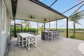 Villa, 5 Bedrooms | Outdoor dining - Beautiful Golf Resort & Private Pool Area! 5 Bedroom Villa (Davenport)