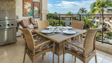 Vila, 2 quartos | Opções para refeição ao ar livre