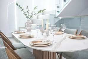 Dining - Esencia Luxury Villa with Private Saltwater Pool (Ammoudi)