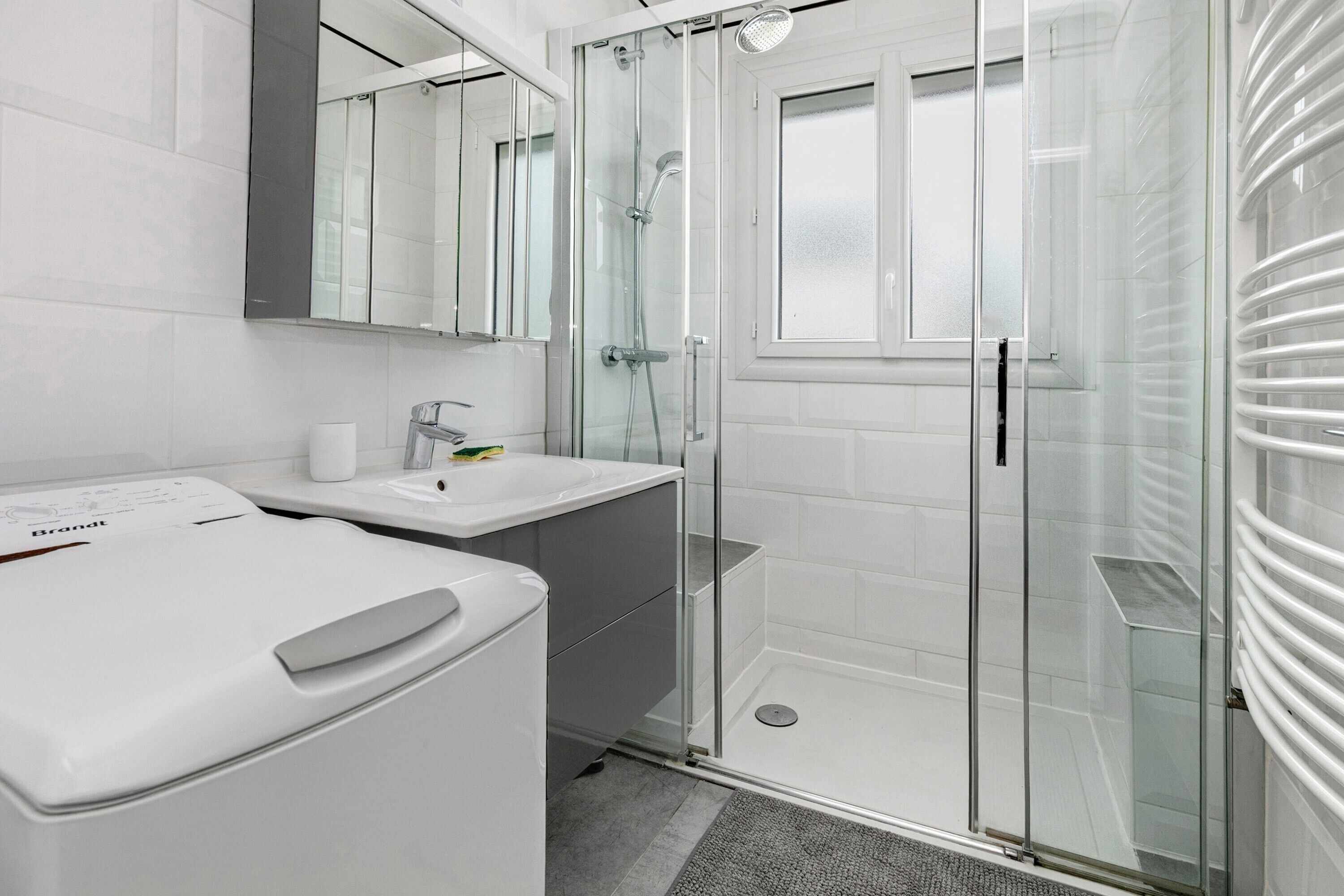 Shower, hair dryer