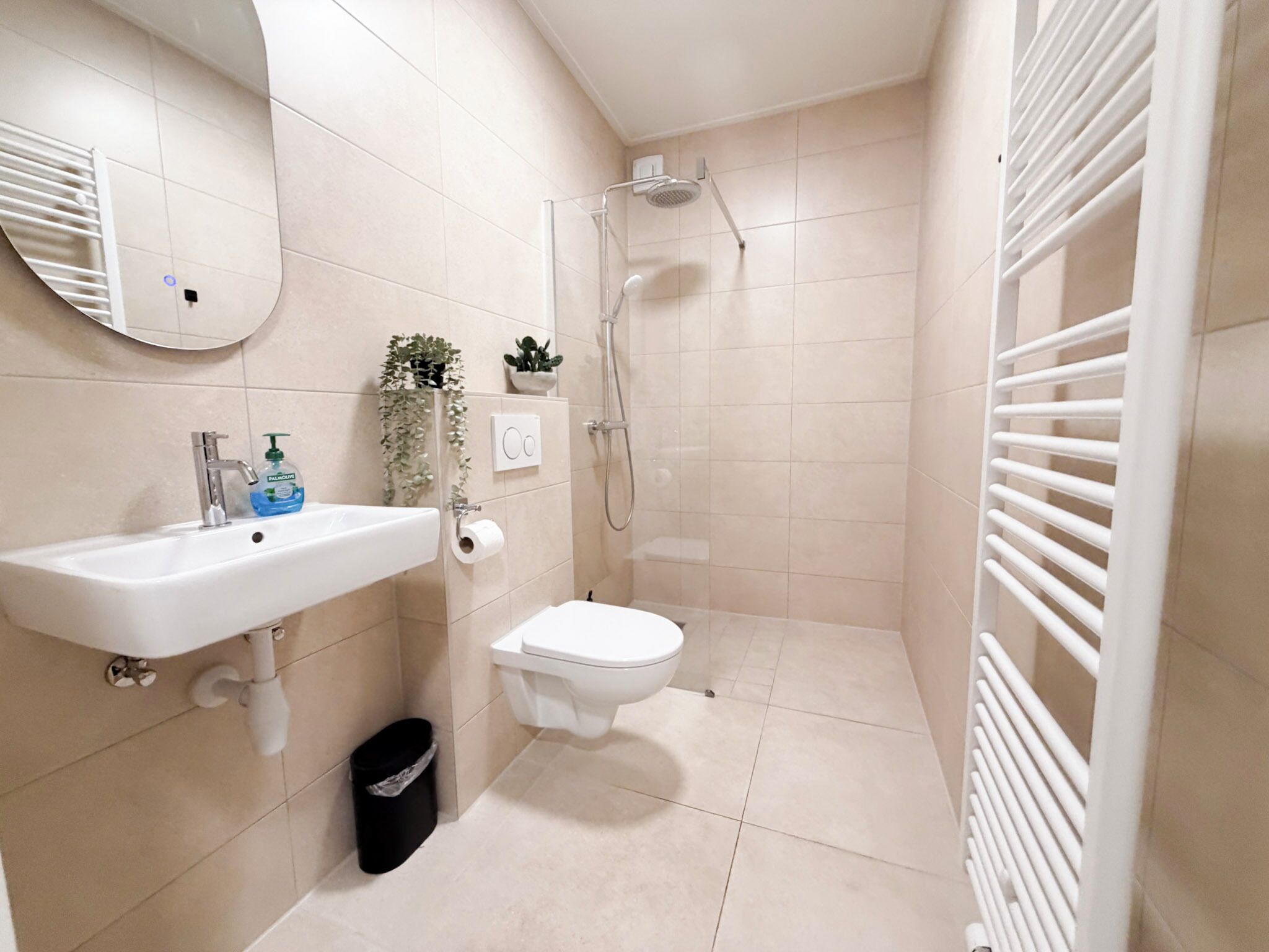 Hair dryer, towels