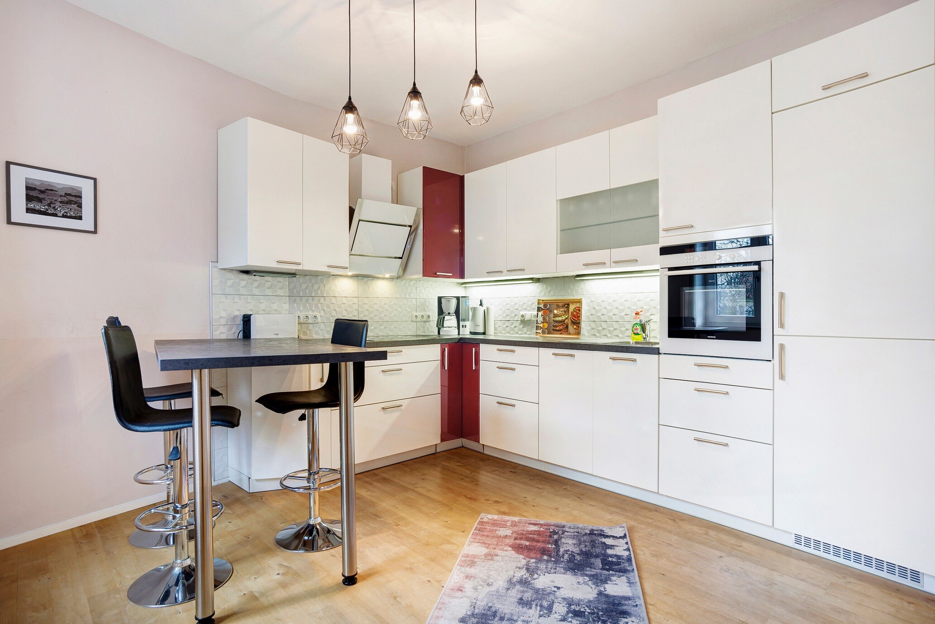 Refrigerador, horno, parrilla de estufa y lavavajillas 