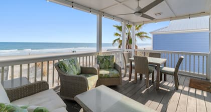 Oceanfront 10BR Family Retreat w/ Private Hot Tub & Beach Access