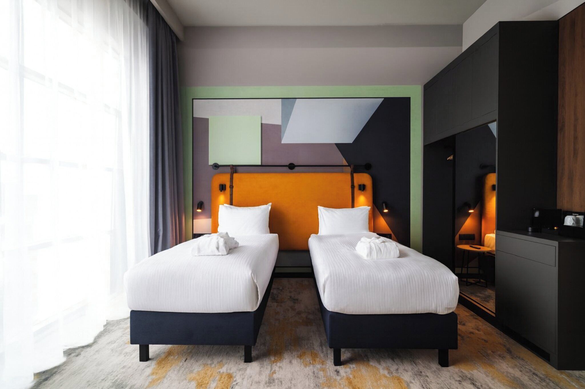 In-room safe, desk, laptop workspace, iron/ironing board