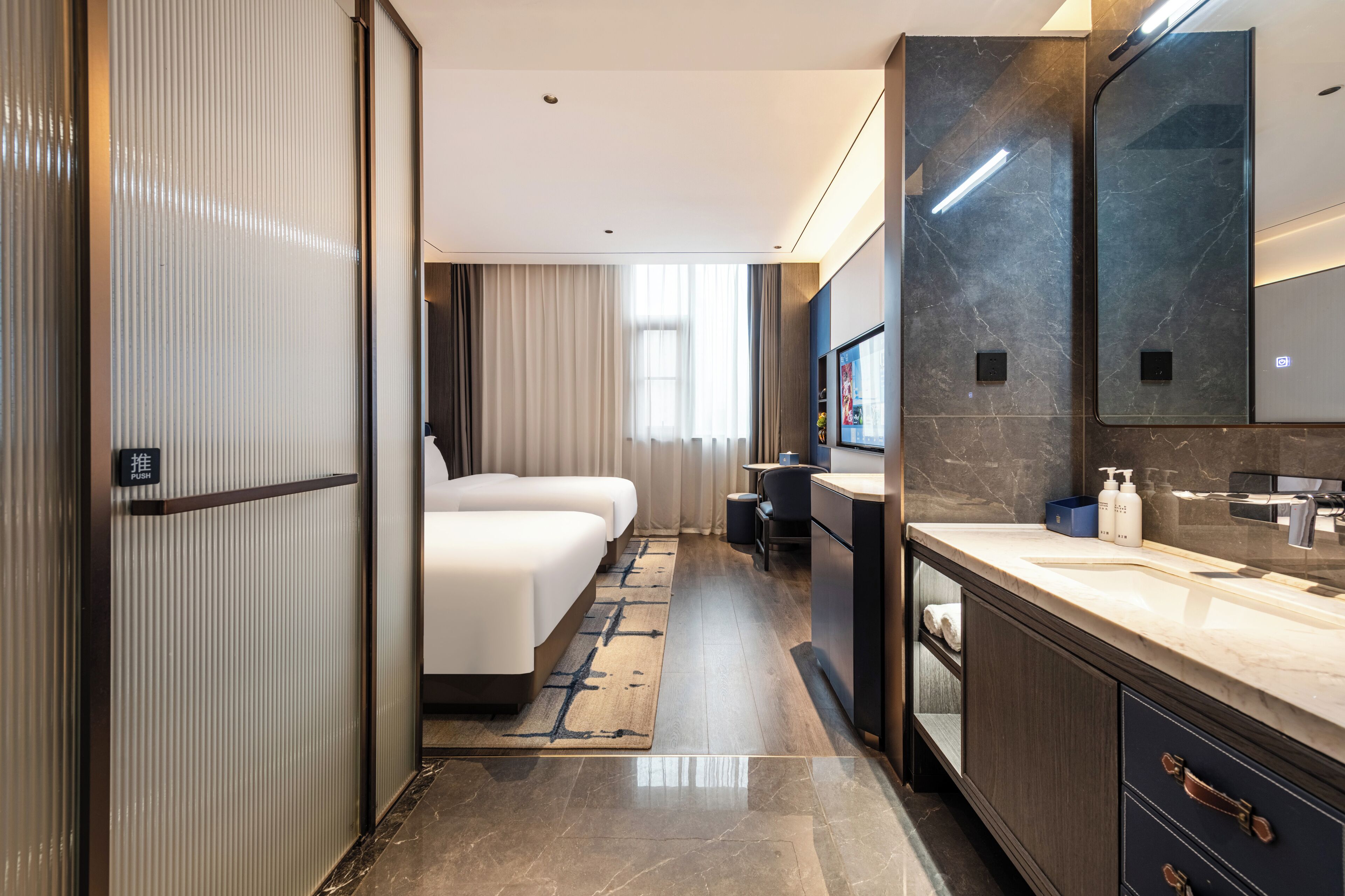 Comfort Twin Room, City View | Laptop workspace, blackout curtains, free WiFi