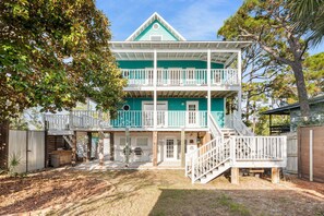 Exterior - Key West style beach house w/ pool & hot tub (Panama City Beach)