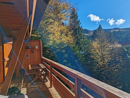 Chalet "Le Mouflon": Mountain View, Shared Garden & Wi-Fi