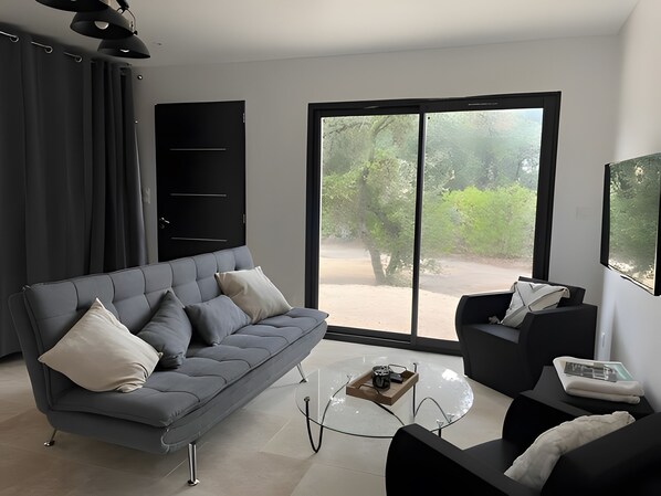 TV - Holiday Home 'Maison Nichée Au Cœur Des Pins' with Wi-Fi and Air Conditioning (Saint-Bauzille de Montmel)