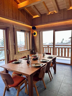 Dining - Chalet de standing Ma Biche - Jacuzzi and lake view - 8 pers. (Gérardmer)