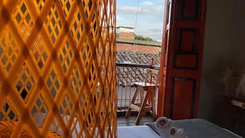 Standard Double Room, Balcony, City View | Premium bedding, laptop workspace, free WiFi, bed sheets