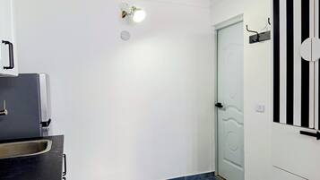 Studio, Beach View | Private kitchen | Full-sized fridge, stovetop, cookware/dishes/utensils