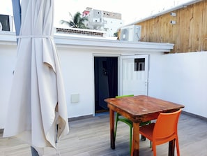 Studio, rantanäköala | Terassi/patio