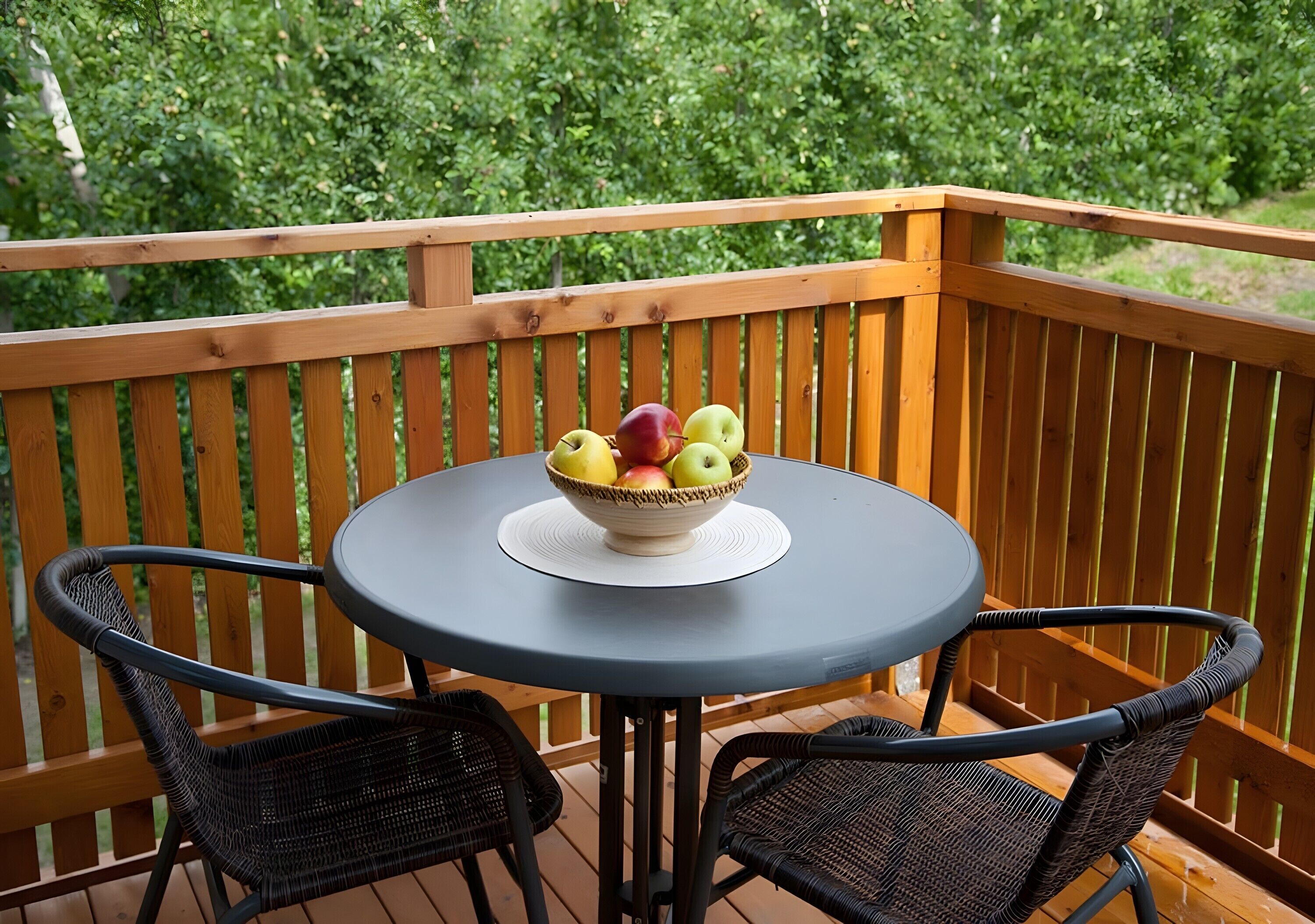 屋外ダイニングエリア