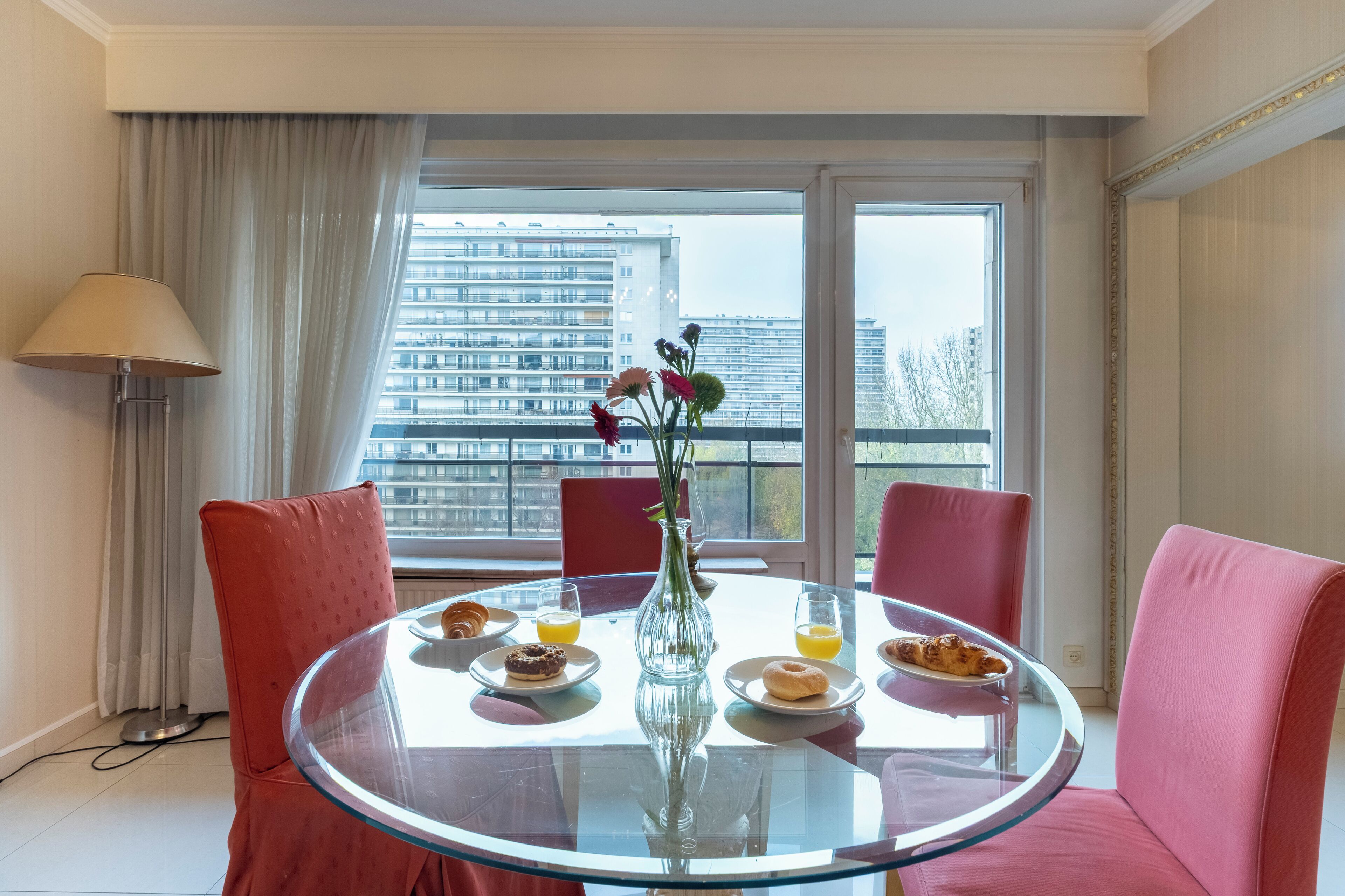 Comfort Apartment, Balcony, Garden View | In-room dining