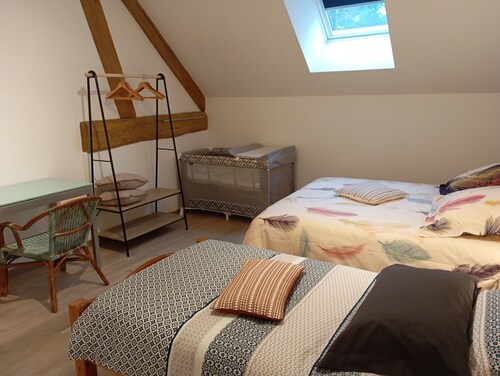 3* farmhouse with 2 bedrooms 2 bathrooms and 4 'GASTON' beds