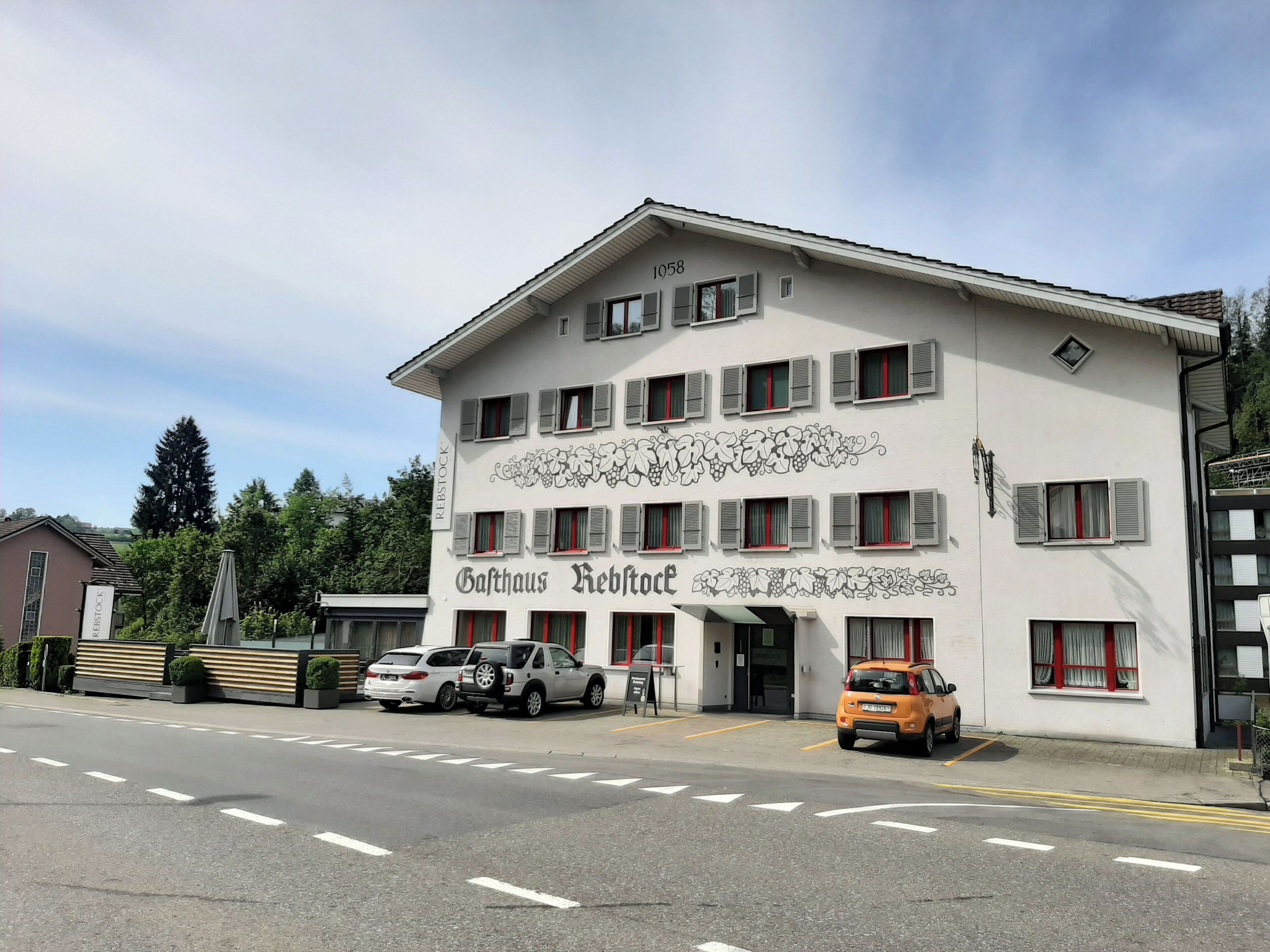 Overnatningsstedets facade