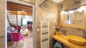 Interior - “Chambre Raphaël” Guest Room with Mountain View, Wi-Fi, and Air Conditioning (Singles)