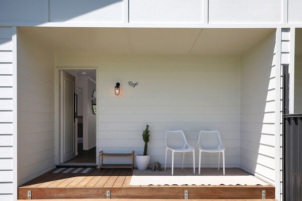 Terrace/patio - A modern, stylish duplex designed for easy holiday living in peaceful Amity (Amity)