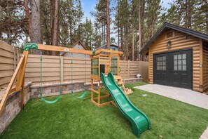 Children’s area - Sherwood Pines • Spa • Playground • Fenced Yard (Big Bear)