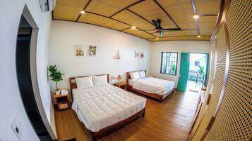 Basic Villa, 3 Bedrooms, Garden View | Desk, iron/ironing board