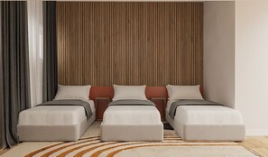 Een minibar, een kluis op de kamer, een bureau, een laptopwerkplek