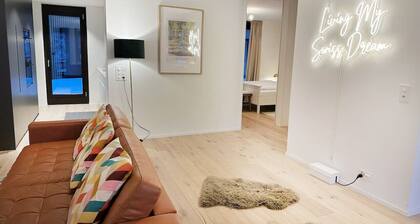 Mountain View Luxury Apt at Interlaken West • AC • BBQ by SwissDreamLiving