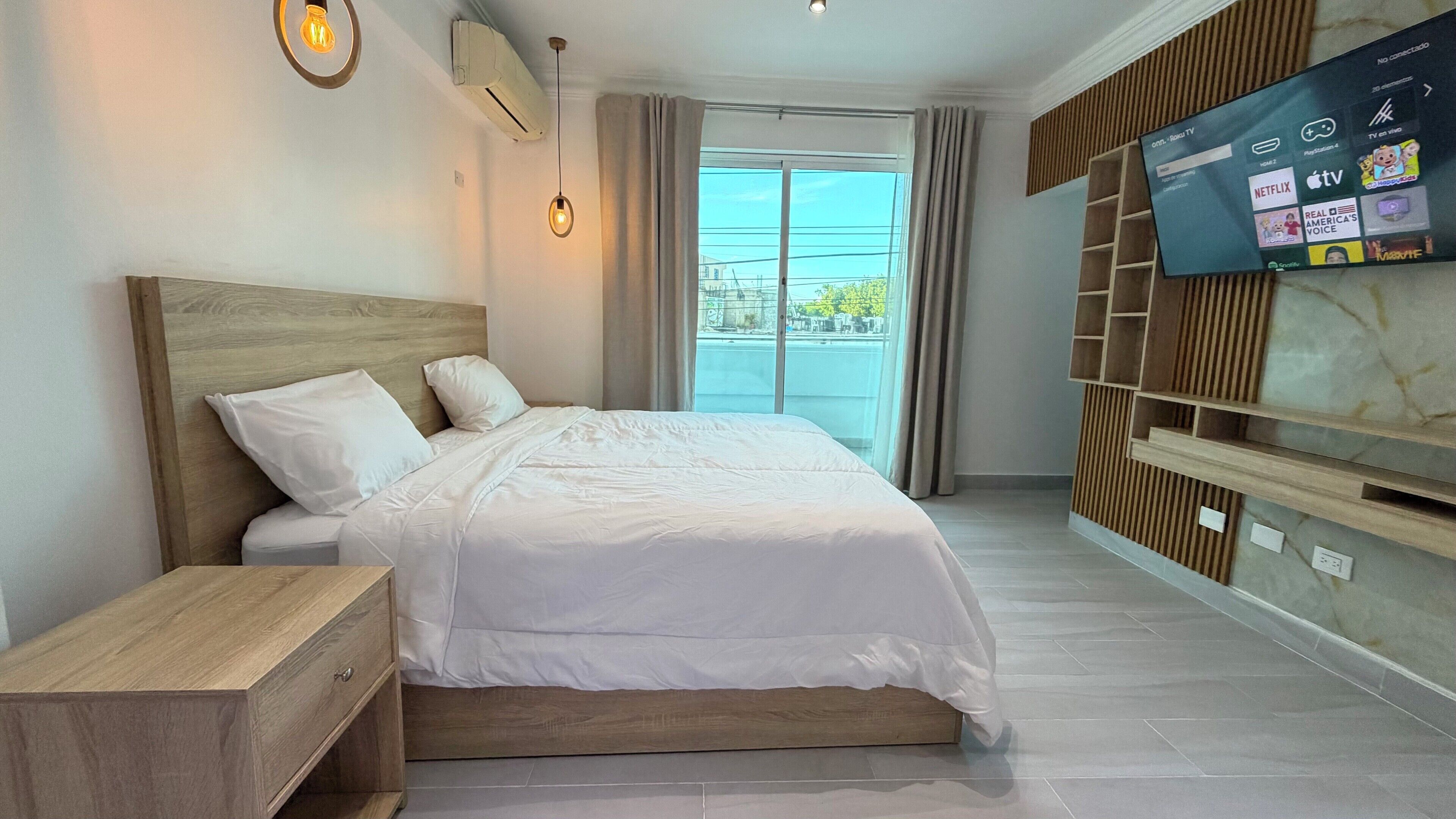 Premium bedding, down duvets, pillow-top beds, individually decorated