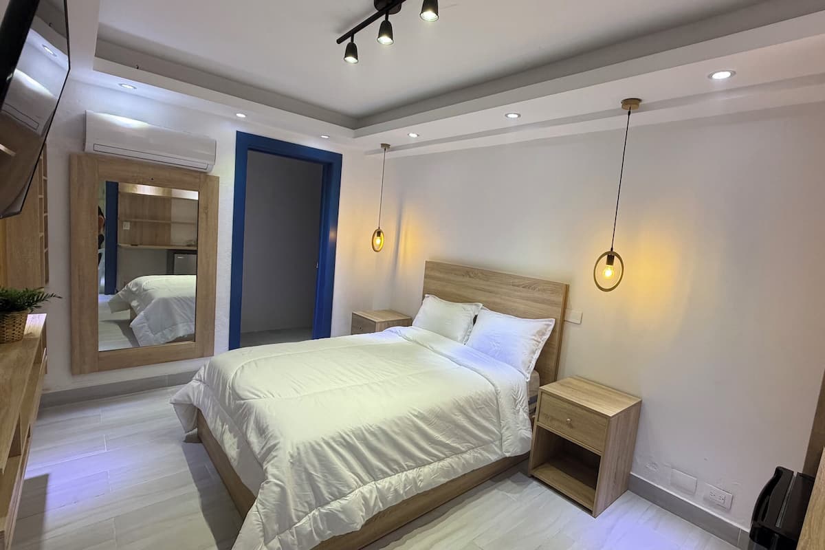 Premium bedding, down duvets, pillow-top beds, individually decorated