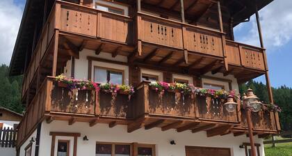 Ferienhaus 'Tabià Padola' mit Bergblick