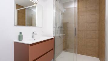 Shower, hair dryer