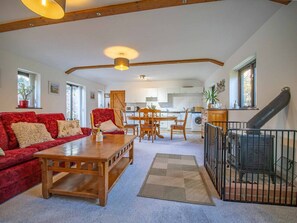 TV, fireplace - Rural barn conversion in beautiful countryside (Stelling Minnis)