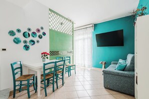 Appartement Deluxe, vue océan, en front de plage | Coin séjour