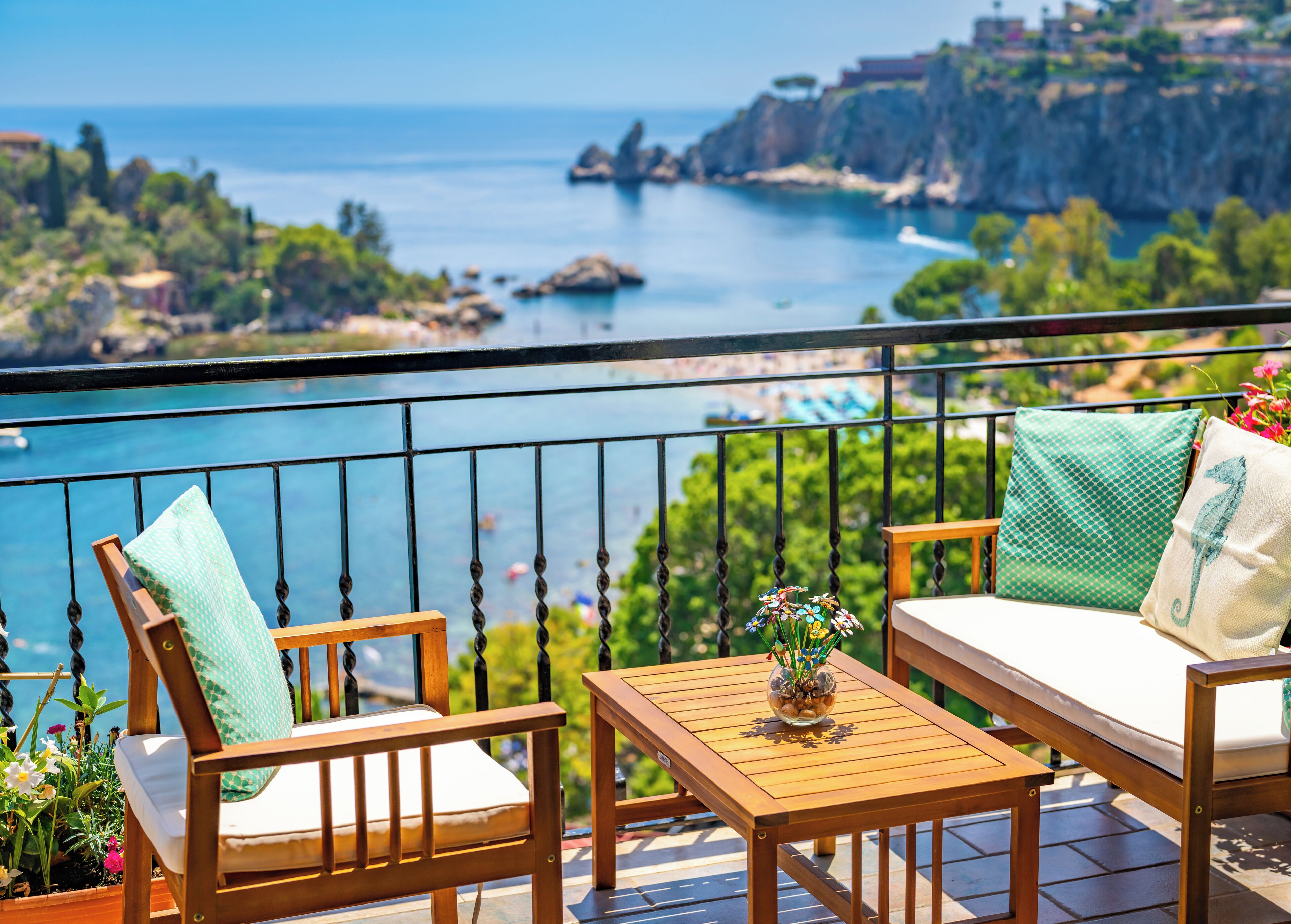 Appartement Deluxe, vue plage | Terrasse/Patio