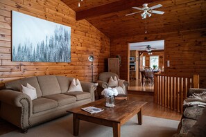 TV, fireplace - 4BR Waterfront Escape w/Woodstoves & Large Dock (Algonquin Highlands)