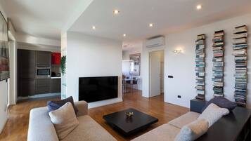 Comfort-Doppelzimmer, Stadtblick | Wohnbereich