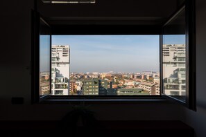 Vue sur la ville depuis l’hébergement