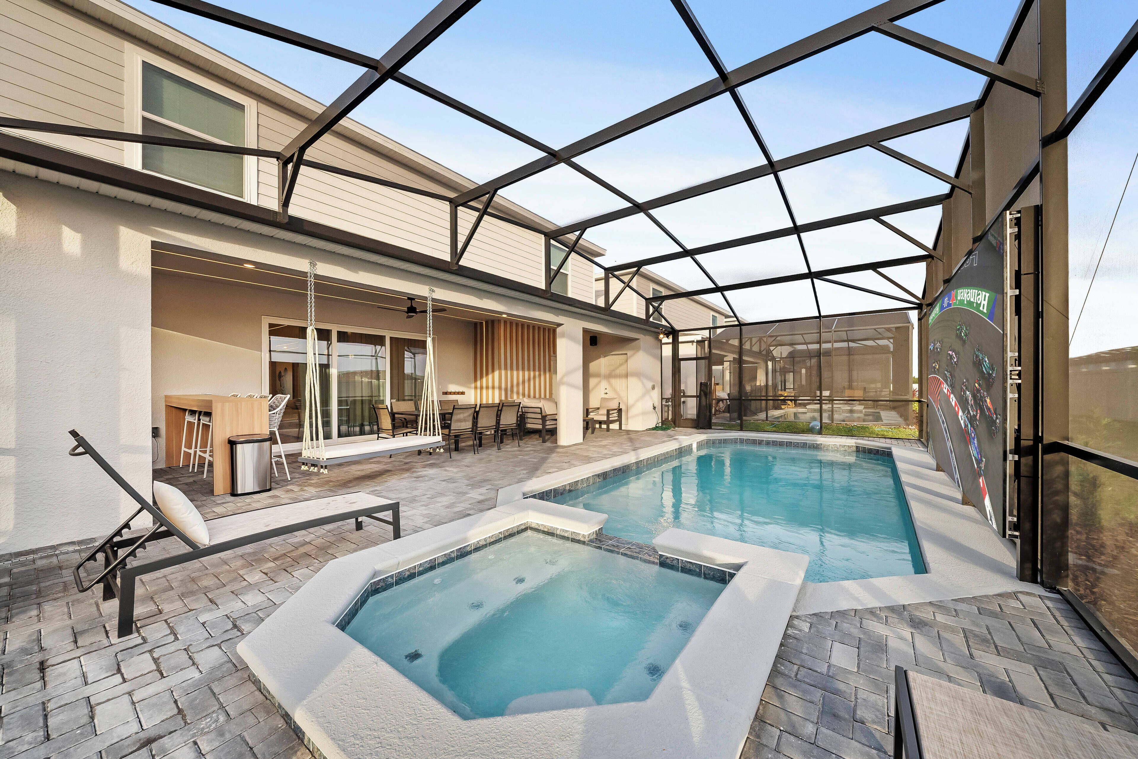 Una piscina climatizada