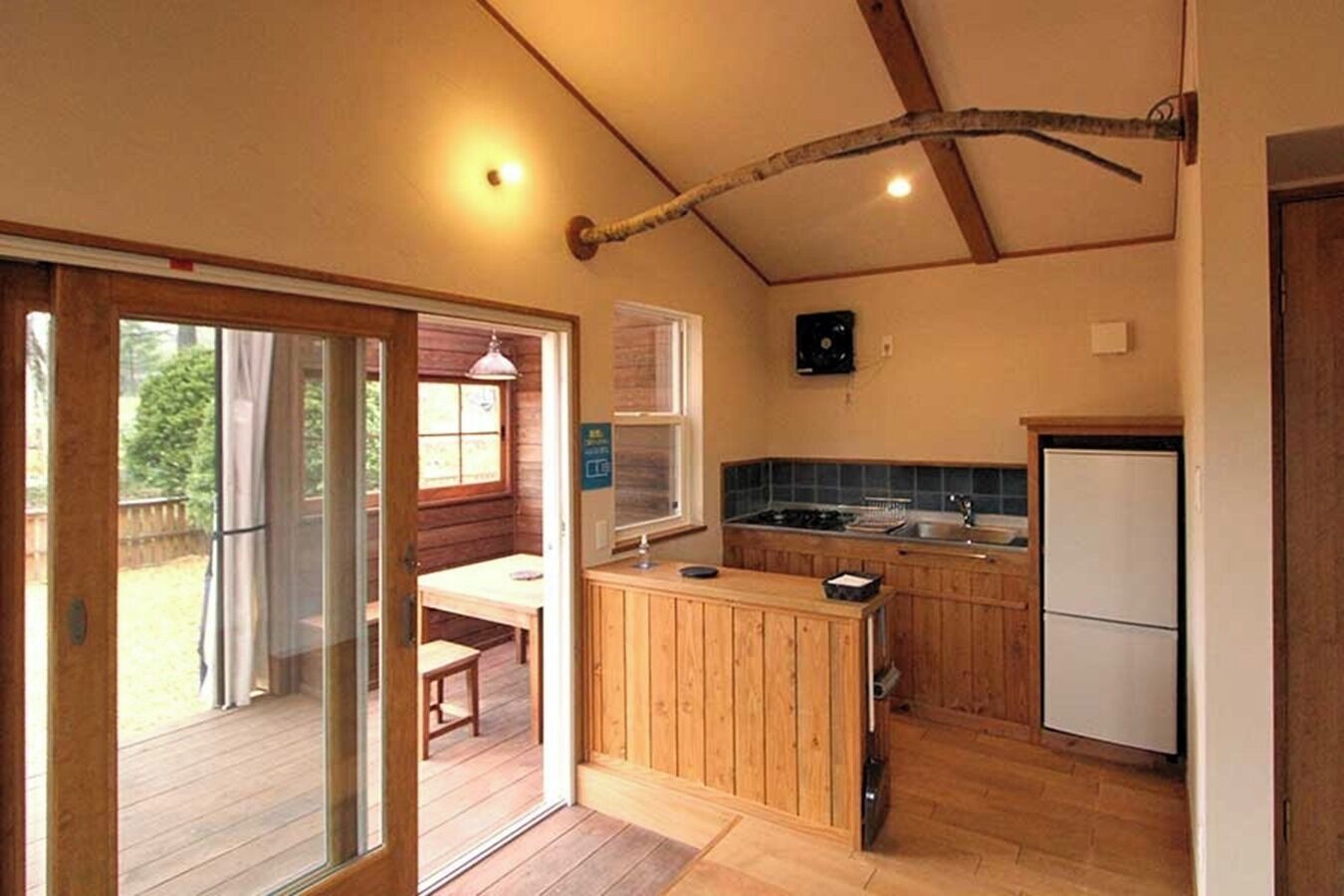 Fridge, stovetop, cookware/dishes/utensils