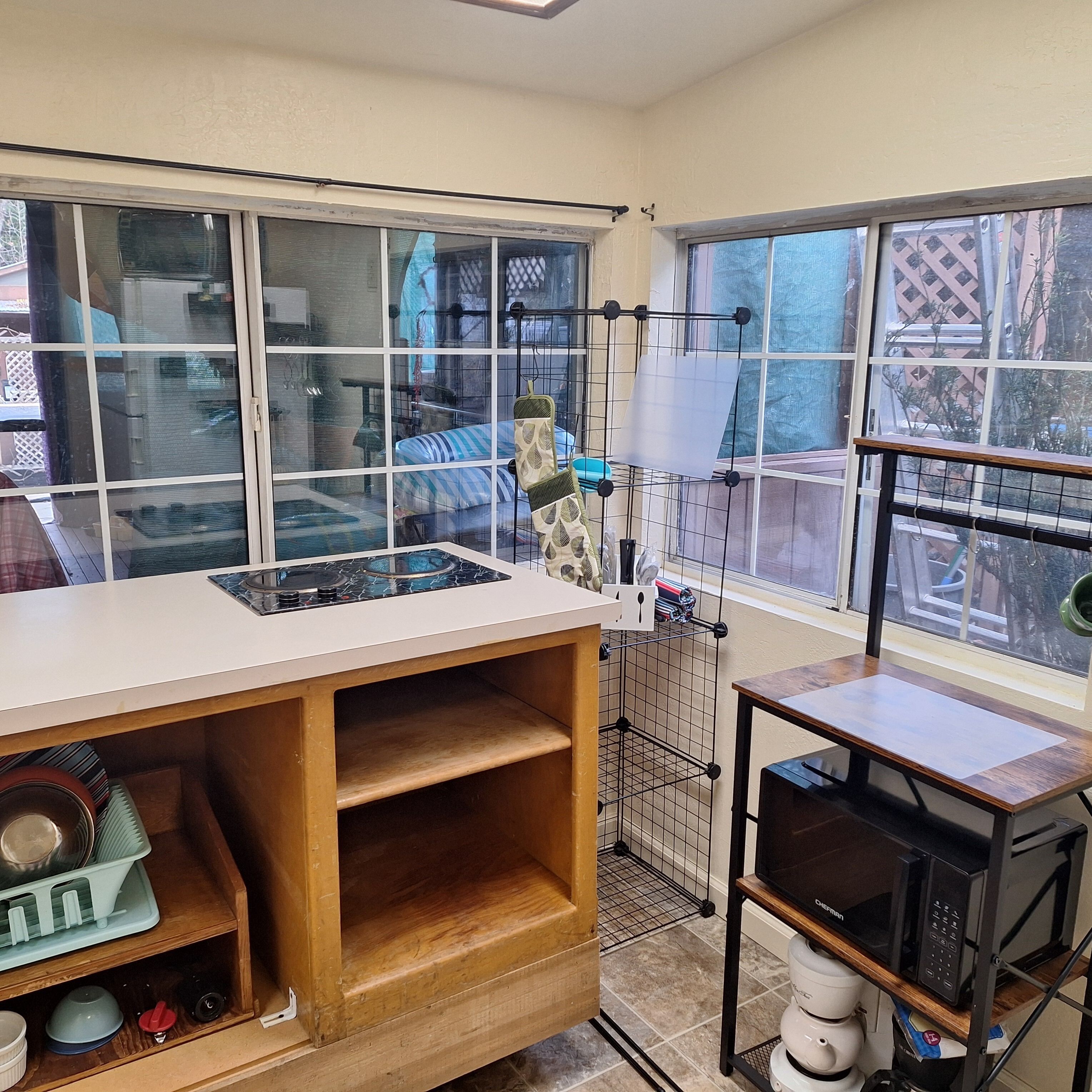 Microwave, oven, stovetop