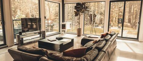 Fernseher, Kamin, Videospiele, Stereoanlage